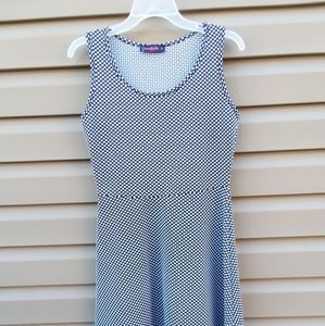 Annabelle Petites Black White Polka Dot Dress